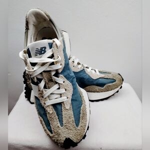 New Balance Blue and Tan Sneakers